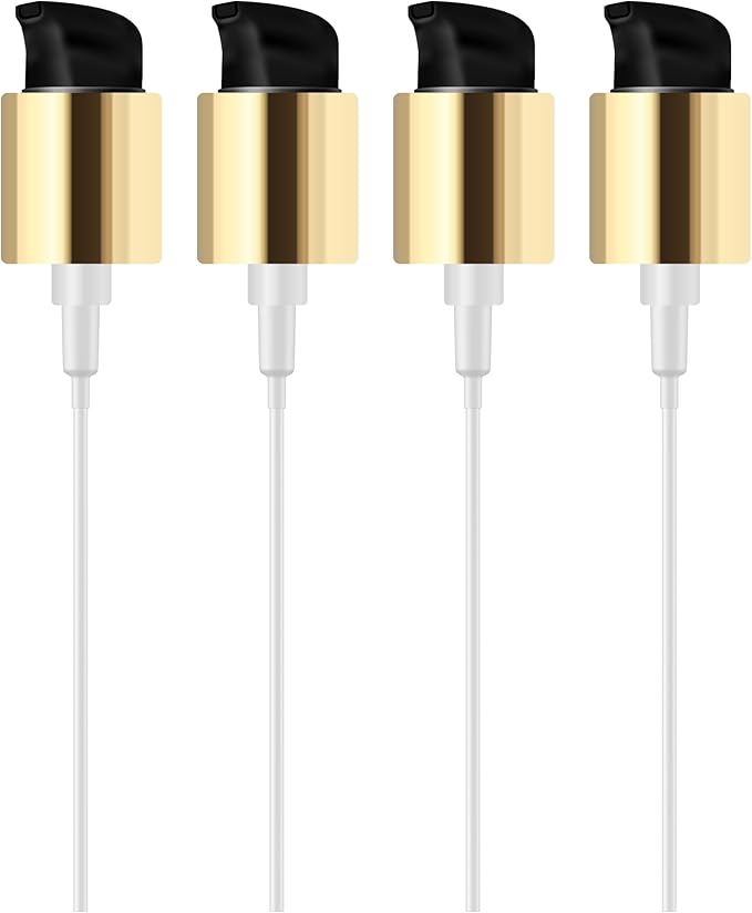 Shoprythm Packaging Pack Of 4 Gold Pump Dispenser Bottles – 100ml Shoprythm Packaging Pack Of 4 Gold Pump Dispenser Bottles – 100ml